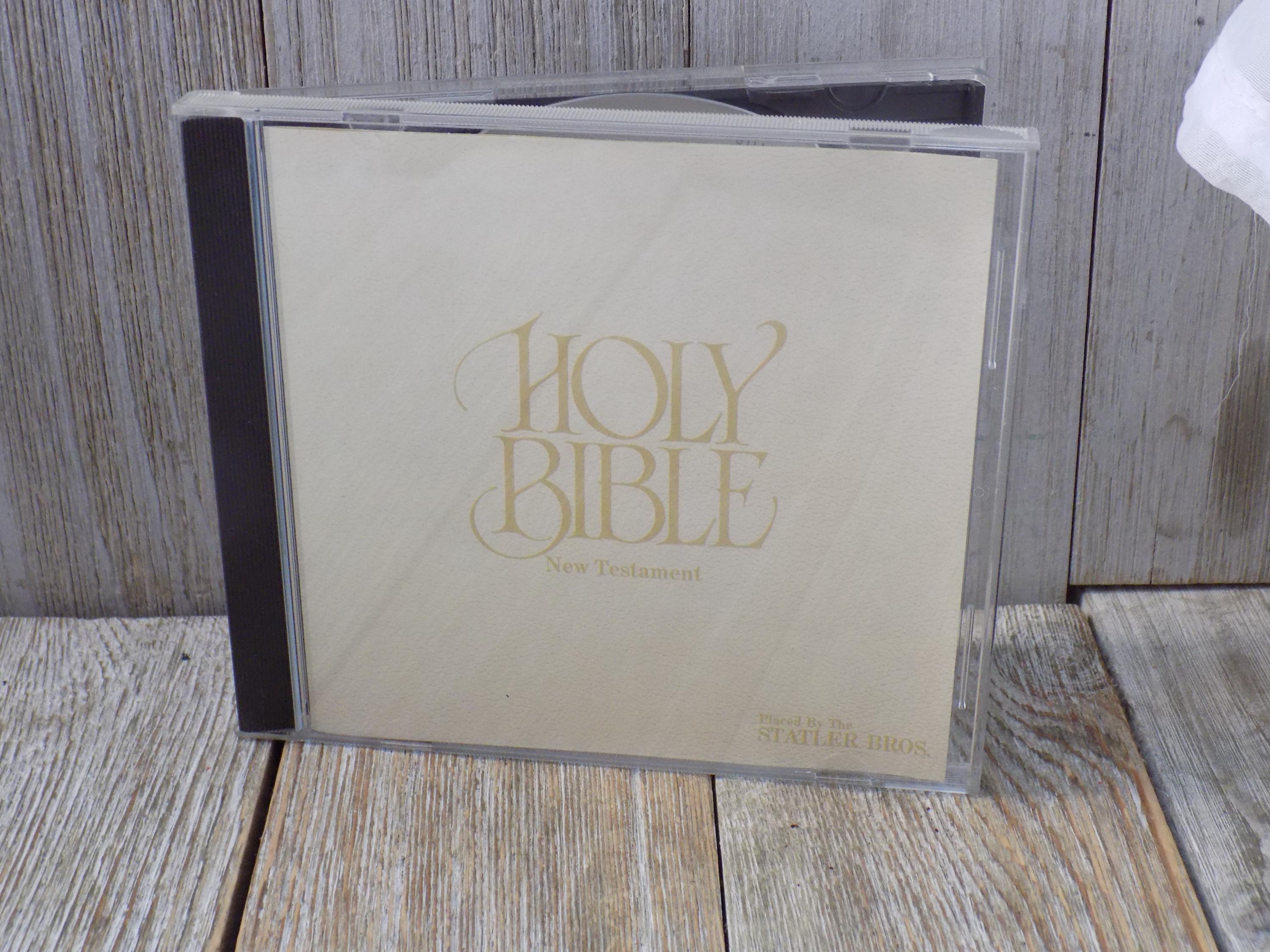 The HOLY BIBLE New Testament, CD, Mercury, Religious, Gift, Prop, Daysgonebytreasures *y
