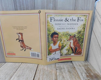 Vintage Flossie & the Fox Paperback Book, Children Book, Scholastic Book, Memories, Gift, Prop, Daysgonebytreasures, *
