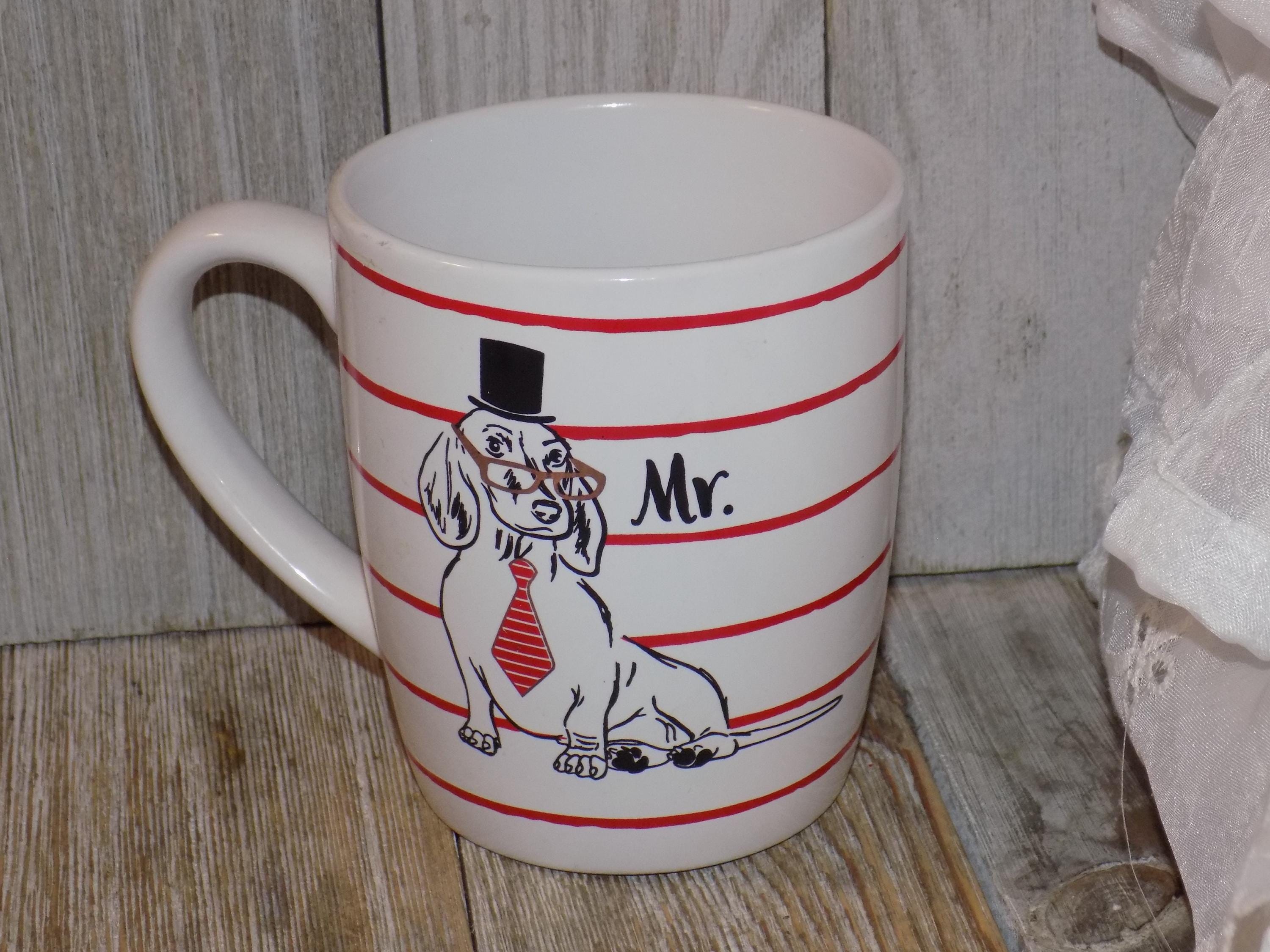 AMERICAN ATELIER Mug Mr Dog, Ceramic Cup, Coffee Tea Mug, Memories