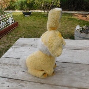 Bunny Stuffed, Vintage Stuffed Yellow Bunny, Vintage Stuffed Rabbit ...