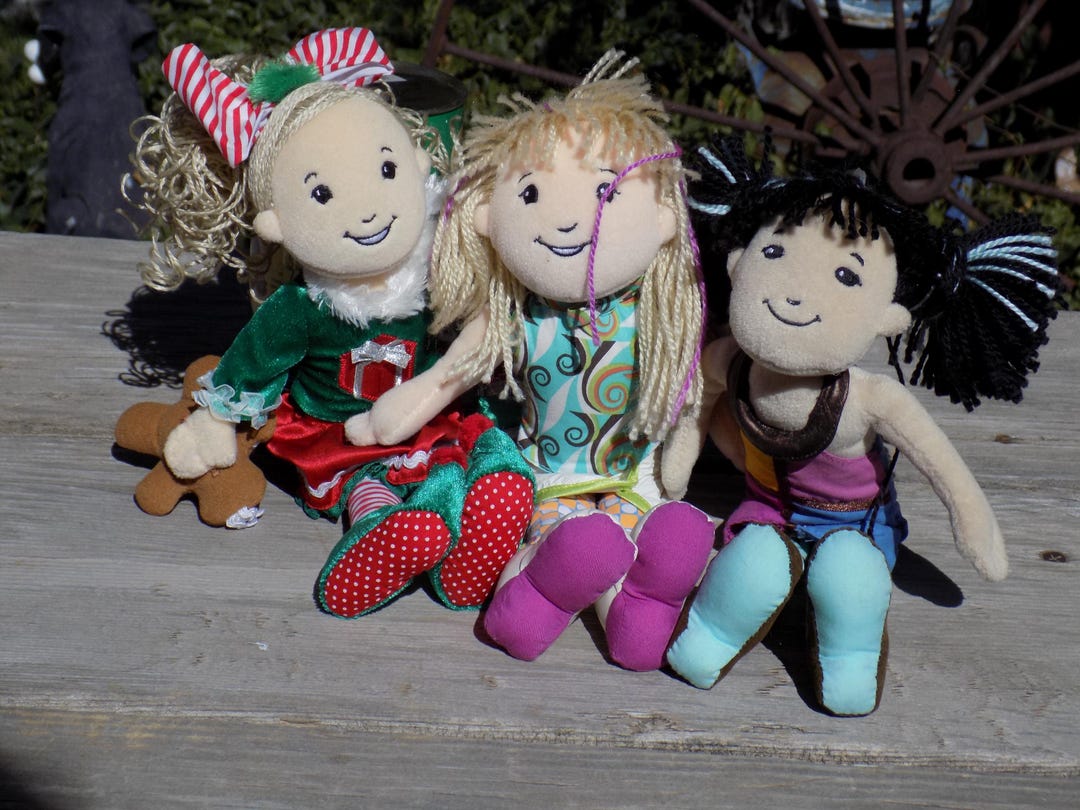 Groovy Girl Manhattan Blonde an Dark Hair Doll,3 Dolls, Stuff Cloth ...