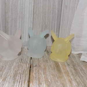 Bunny Candle Holders SOLD SPERATELY Small Bunnies, Glass Bunnies, Rabbits, Memories, Gifts, Prop, Daysgonebytreasures *y