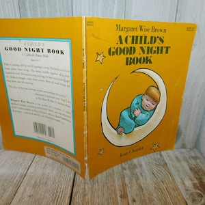 A Child&#39;s Good Night Book Paperback book 1986, By Margaret Wise Brown, Illustrated By Jean Charlot Vtg Children Book Daysgonebytreasures *y