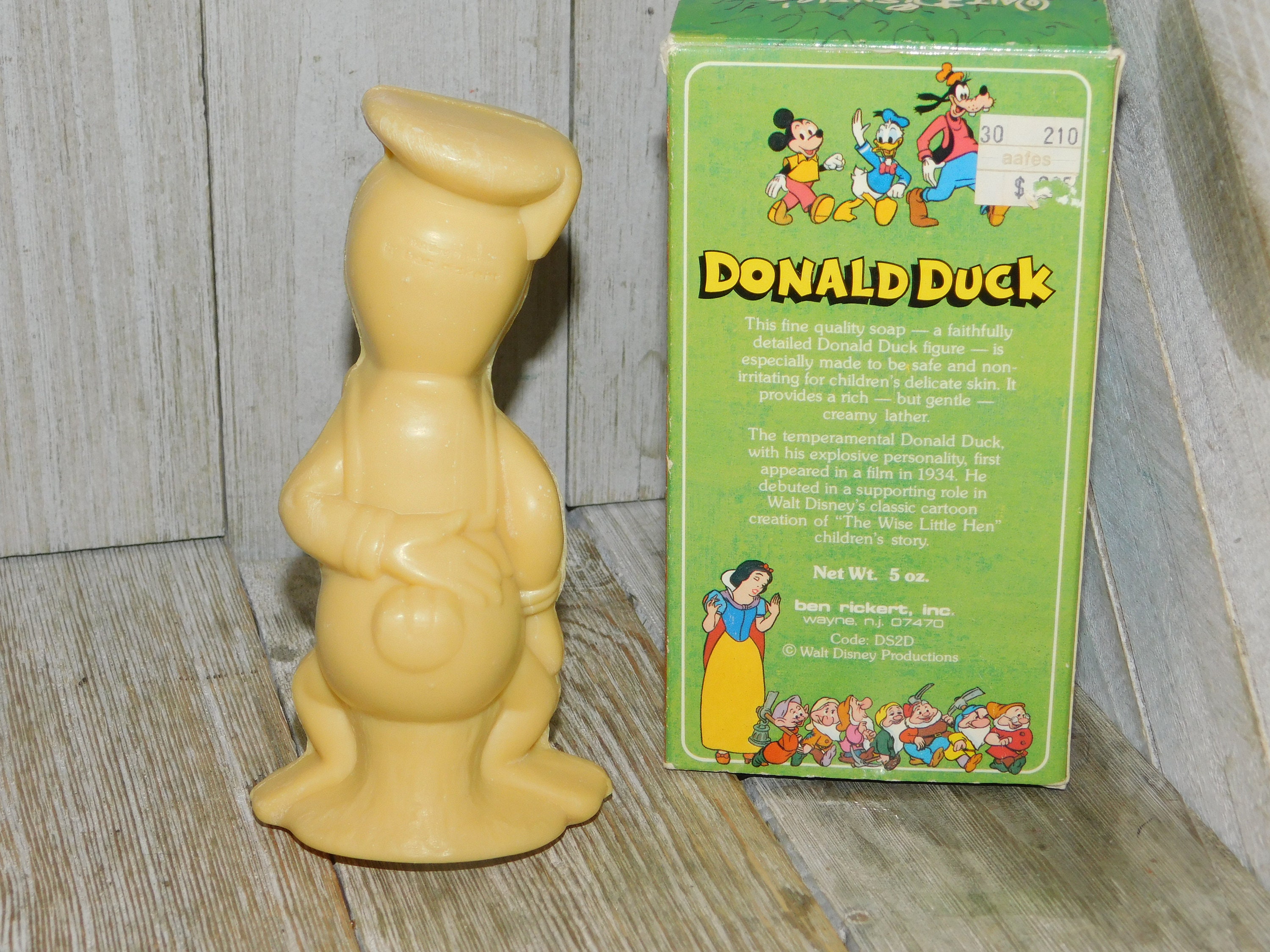 Walt Disney’s Donald Duck Sculptured Soap by Ben Rickert in Box ...