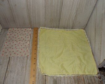 Doll Blankets YOU PICK LISTING Yellow Doll Blanket Sm Pink Flower Blanket Doll Accessories Doll Bedding Memories Daysgonebytreasures *y