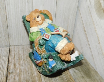 Vtg Teddy Bear in Rocking Chair Music Box Song You Are the Sunshine Of My Life Music Box New Baby Gift Memories Gift Daysgonebytresures