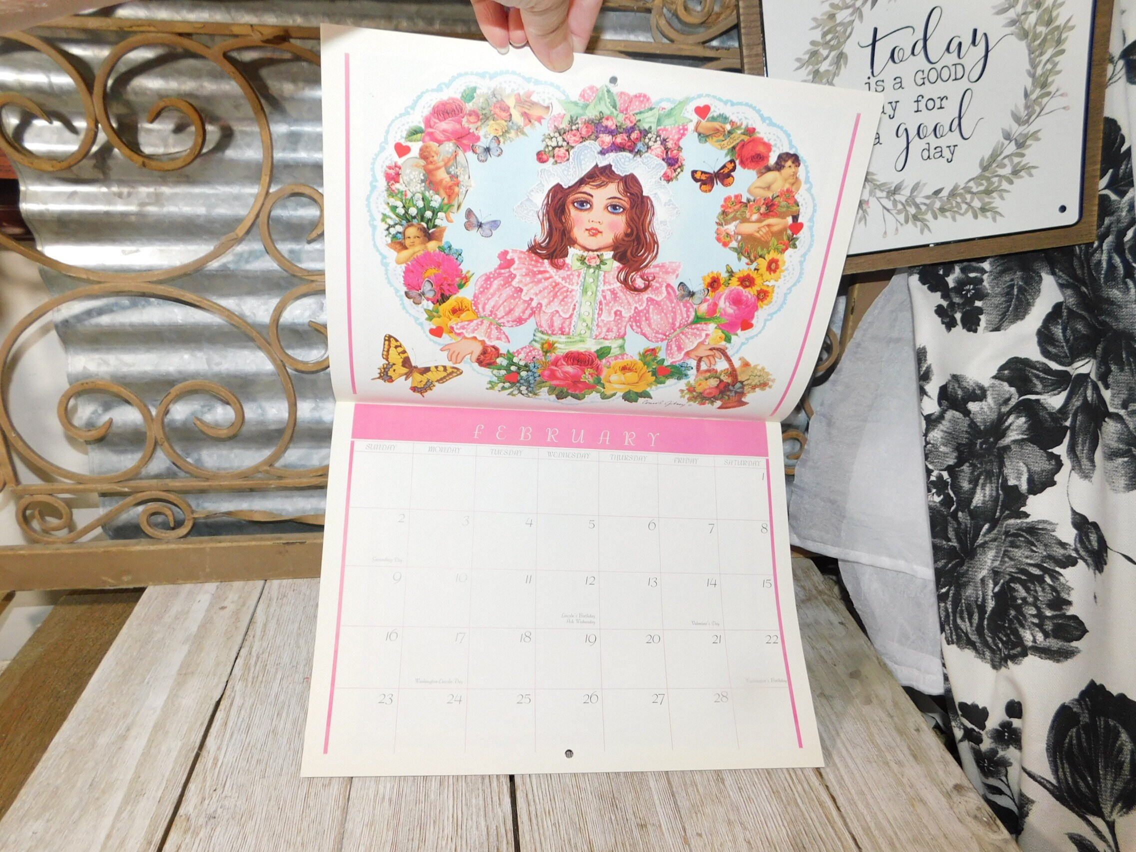 Avon Doll Calendar 1997 Vintage Avon Calendar Doll Calendar Etsy