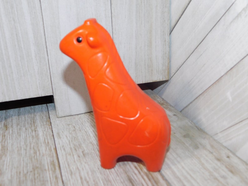 Vintage Little Tykes Orange Giraffe Plastic Toy Zoo or Ark | Etsy