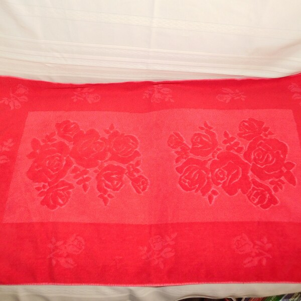 Red Roses Bath Decor Etsy