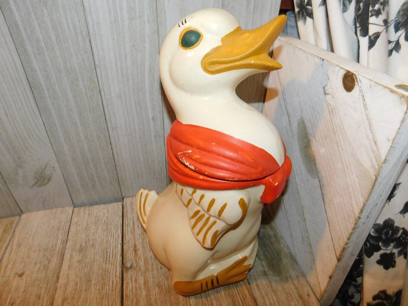 Vintage Duck Cookie Jar Vintage Kitchen Decor Country - Etsy
