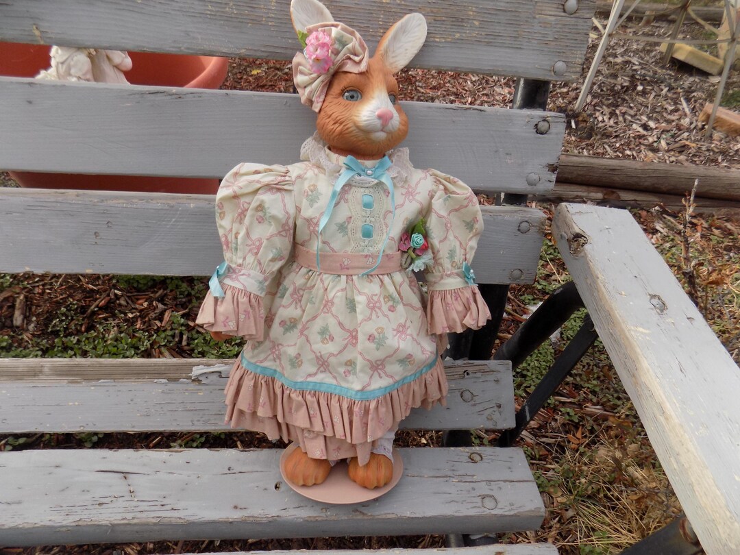 Bunny Doll, Victorian Bunny, Spring Decor, Brown Bunny, Memories, Gift ...