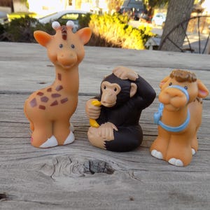 Fisher Price Little People Zoo Animals,  Vtg Toys, Toy Animals, Memories, Gift, Prop, Daysgonebytreasures *y