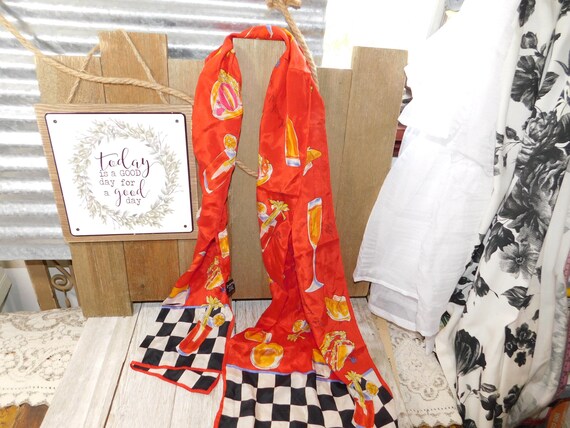 Vintage SCARF By Specialty House 100 % Silk Marga