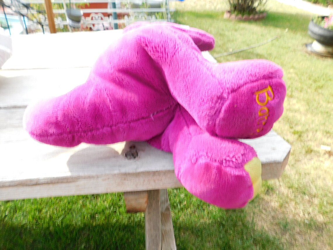 Vintage Large Stuffed Barney 18 Inches. Stuffed Toy Barney | Etsy