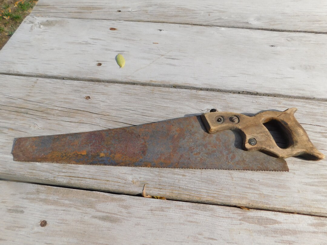 Primitive Vintage Rusty Saw, Vintage Saw, Home Decor, Garden Decor ...