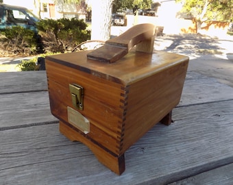 Shoe Polishing Box Wood, Storage, Bathroom Decor, Gift, Prop, Daysgonebytreasures