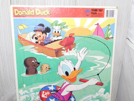 Disney Donald Duck Series Jigsaw Puzzle Cute Cartoon Duck Board