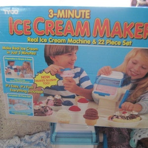 Ice Cream Machine, Tyco 3 Minute Ice Cream Machine, 1990, Making Ice Cream, Kids  Ice Cream Machine, Kids in Kitchen, Great Gift Idea :s 
