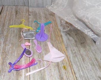 Doll Accessories, Fashion Doll, Doll Brush, Doll Mirror, Vintage Toys, Memories, Gift, Prop, Daysgonebytreasures