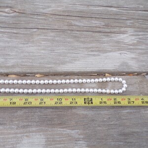 Long White Beaded Necklace, Vtg Bead Necklace, Vtg Jewelry, Women's Jewelry Gift Prop Memories Daysgonebytreasures *y image 6