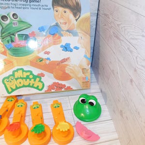 Mr Mouth Game Feed the Frog 1987 Replacement Pieces Parts You Pick Flies, Arms, Head, Tongue, Daysgonebytreasures