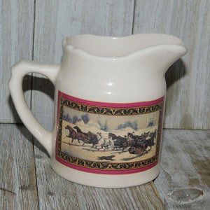 Currier & Ives  MCNY Creamer 93 Rare Harry T Peters Collection, Vintage Creamer, Country Table Decor, Memories, Daysgonebytreasures,*