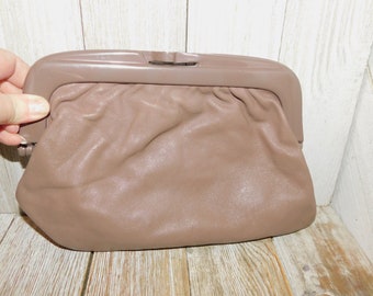 Vintage Small Hand Purse, Clutch Purse, Brown Purse, Vintage Purse, Memories, Prop, Daysgonebytreasures, *