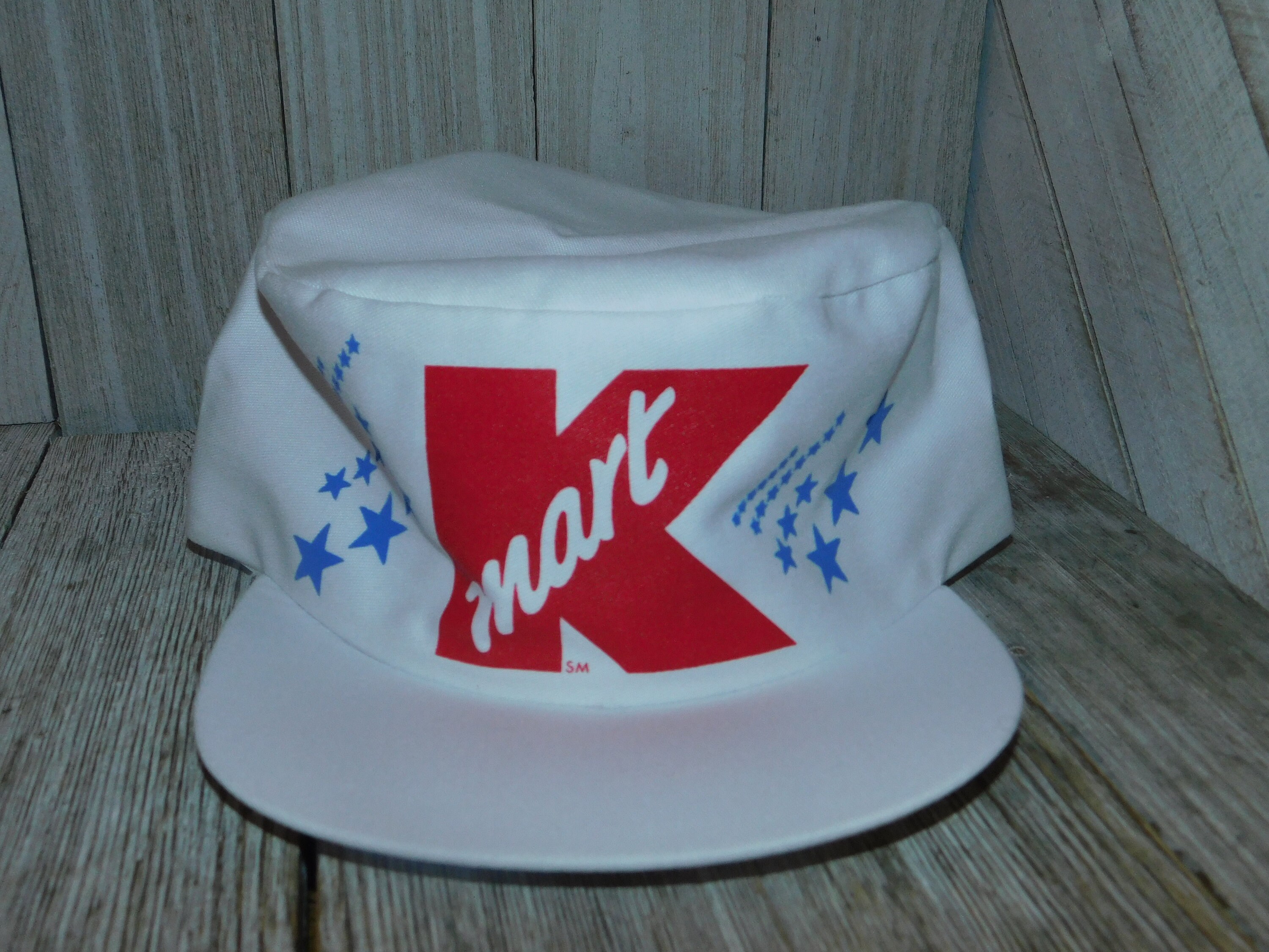 Vtg Red and White Kmart Baseball Cap 