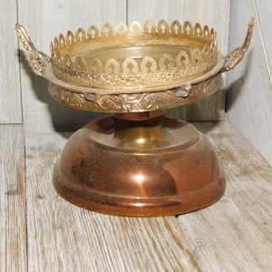 Brass Base, Brass Base, Vintage Home Decor, Brass Base, Candle Holder, Prop, Memories, Daysgonebytreasures, **