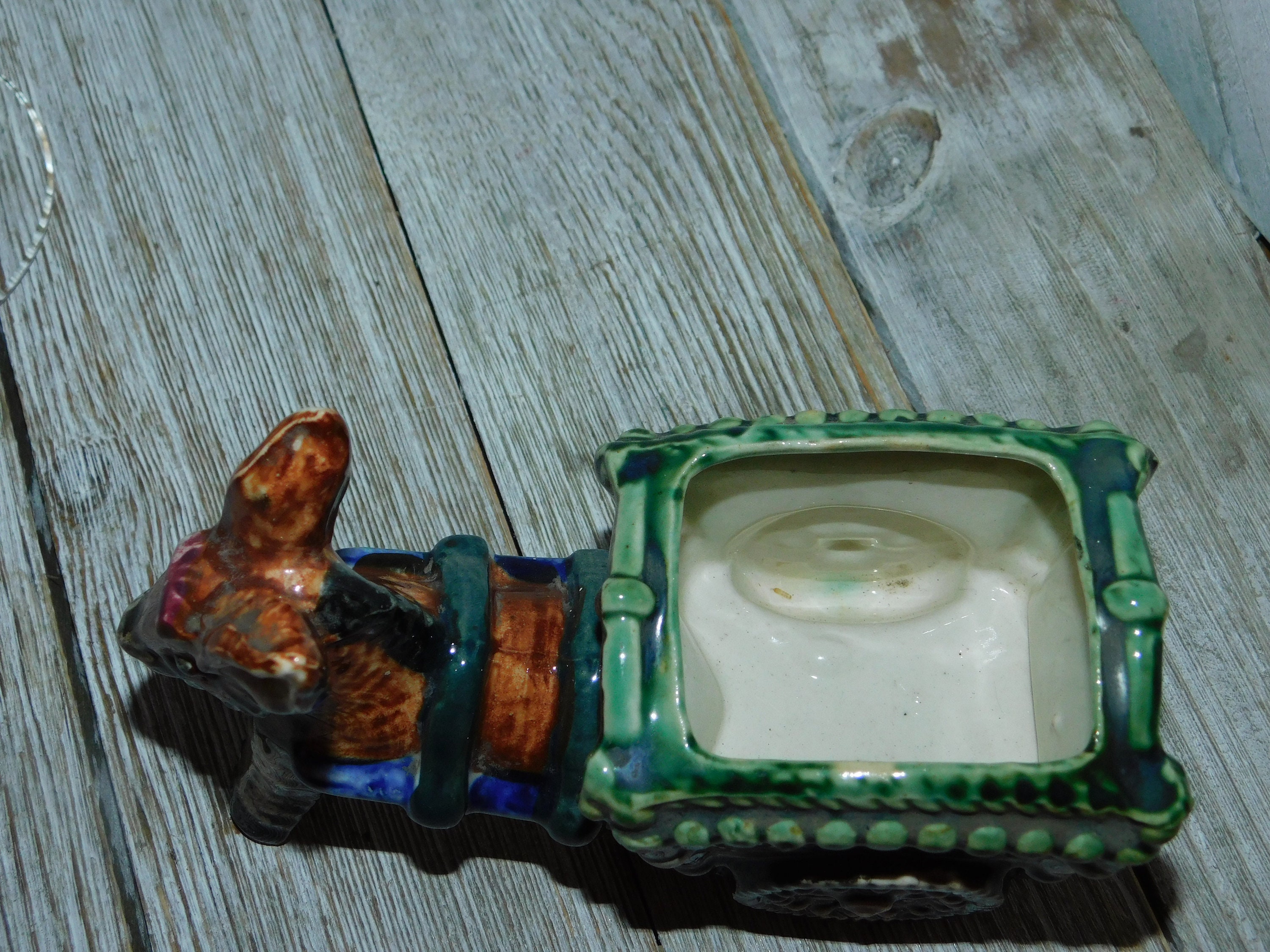 Vintage Donkey Pulling Cart Planter Donkey Planter Donkey Etsy