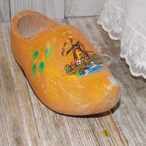 DUTCH WOODEN SHOE, Business Card Holder, Dutch, Holland, Memories, Gift, Prop, Daysgonebytreasures *y