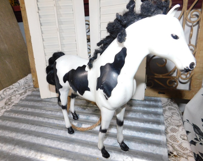 Fashion Doll Black and White Toy Horse Kid Kore 1995 Vintage Etsy