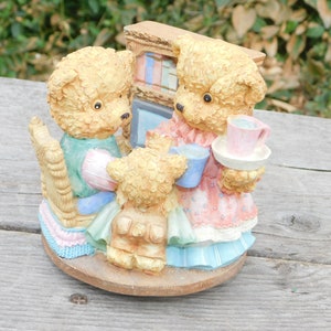 Let me Be Your Teddy Bear Music Box, Home Decor, Bear Family Music Box Vintage Music Box Gift Prop Memories Daysgonebytreasures *Y