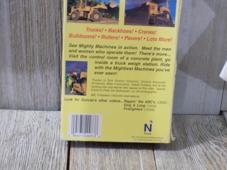 MIGHTY MACHINE VHS 1994 Movie Kids Movie See Them in Action, Memories ...