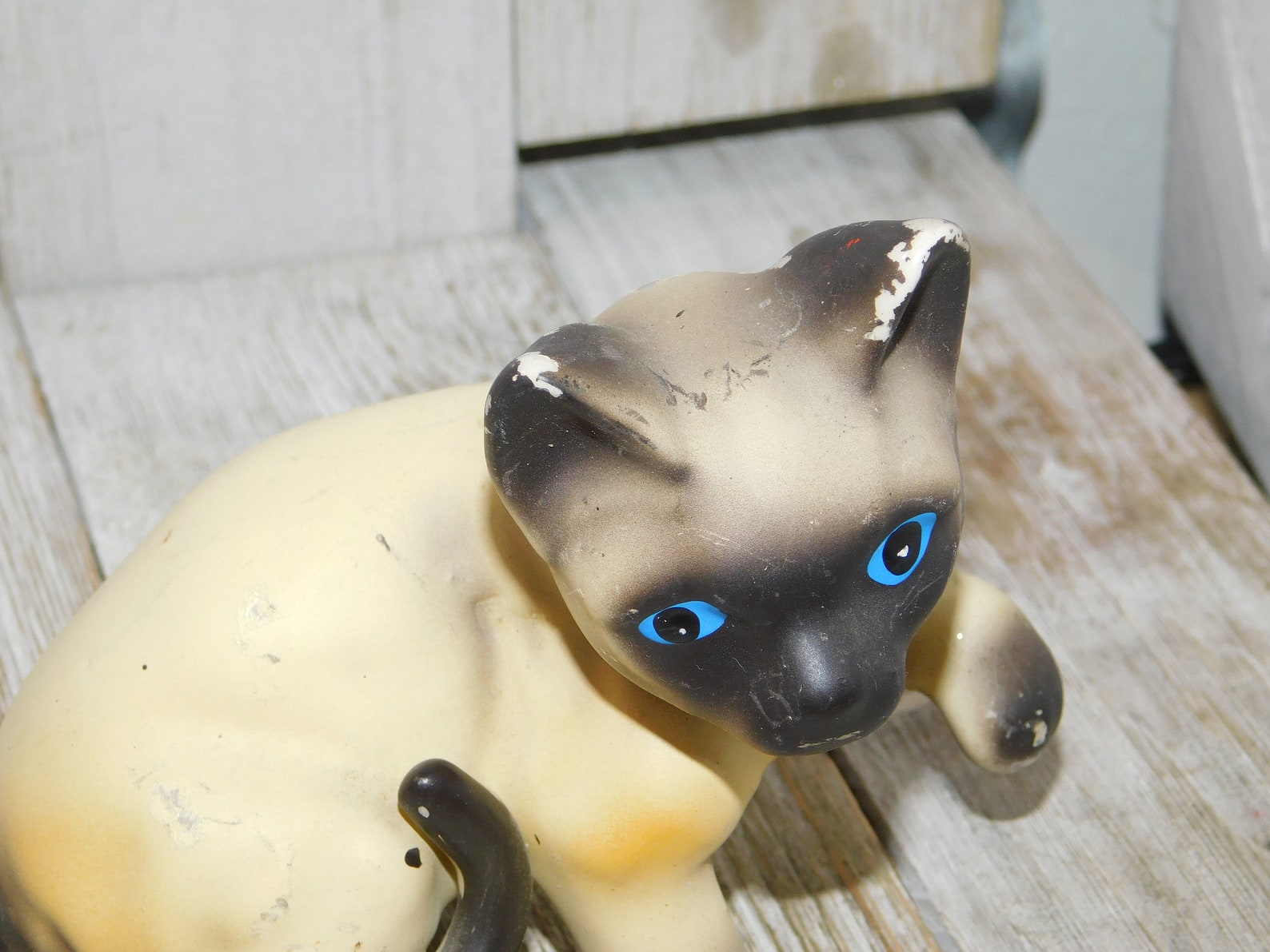 Vintage Siamese Cat Figurine Cat Figurine Siamese Kitten Etsy