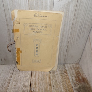 Vtg Green River Highschool Annual 1916, Antique School Year Book, Green River Wyoming History, Memories, Gift, Prop, Daysgonebytreaasures