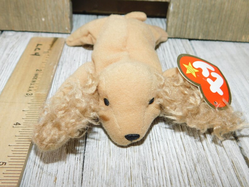 Tiny Ty Beanie Baby Cocker Spaniel Spunky 1993 5 inch Vintage | Etsy