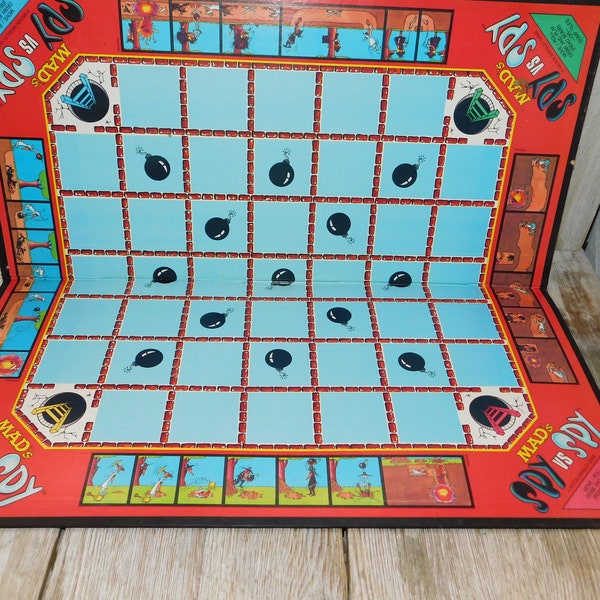 Vintage Mad Spy Vrs Spy Game, GAME BOARD ONLY, Replacements Board, Game parts, Crafts, Prop, Memories, Gift, Daysgonebytreasures