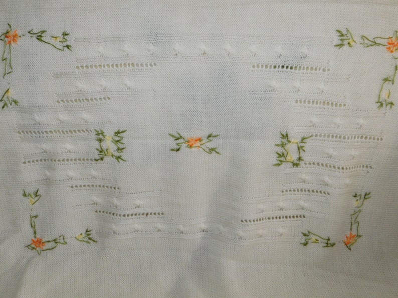 Small Blanket Dresser Cover Table Cover Needle Work Etsy