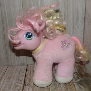 Hasbo Stuffed Pink my Little Pony Flower My Little pony Plushie My Little pony Toys Memories Gift Pop Girl Toys Daysgonebytreasures *
