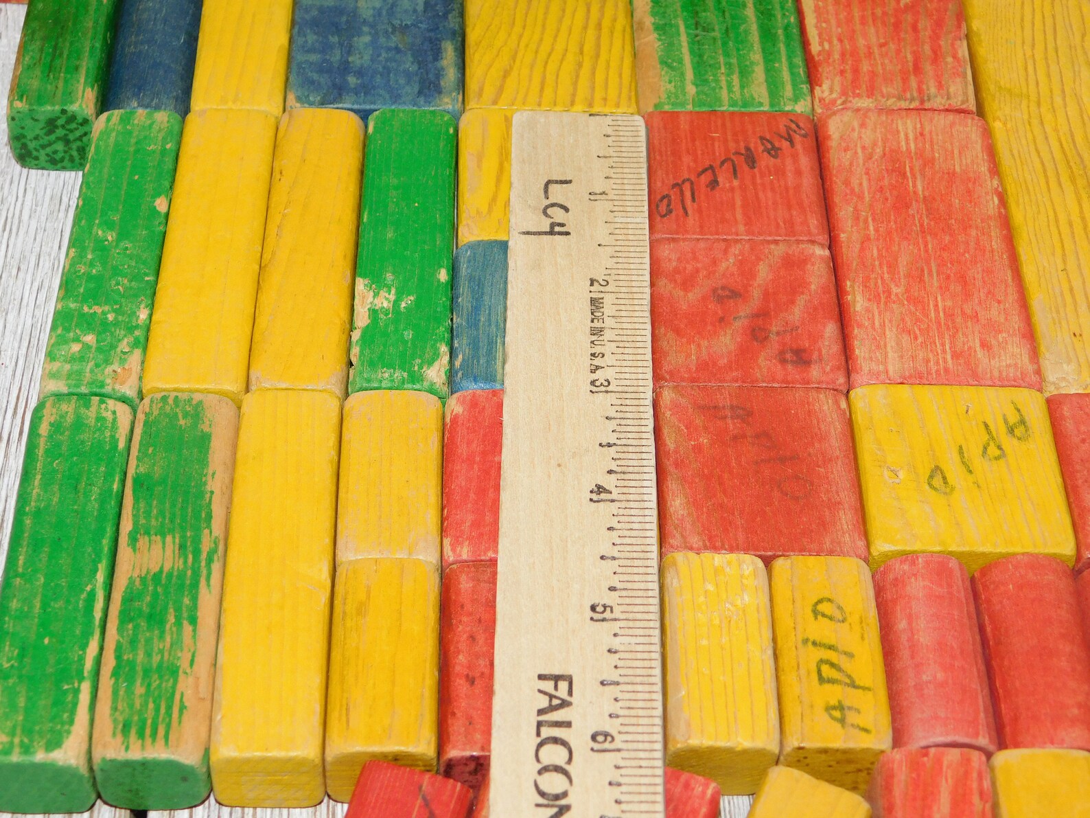 Vintage Building Blocks Wood Building Blocks Vintage Blocks Etsy