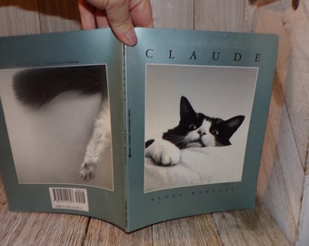 Vtg CLAUDE 1994 By Randy Moravec Paperback Book, Cat Book, Cat Information Book, Memories, Gift, Prop ,Daysgonebytreasures *