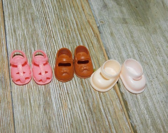 Small Doll Shoes YOUR CHOICE one or More Vintage Doll Shoes Doll Clothing Doll Sandle Shoes Memories Gift Prop Daysgonebytreasures *