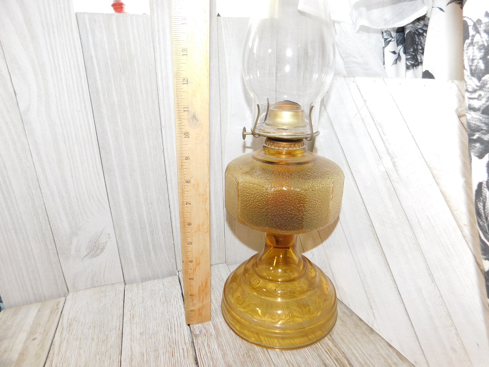 Oil Lamp Kerosene Lamp Primitive Oil Lamp Vintage Pedestal Etsy