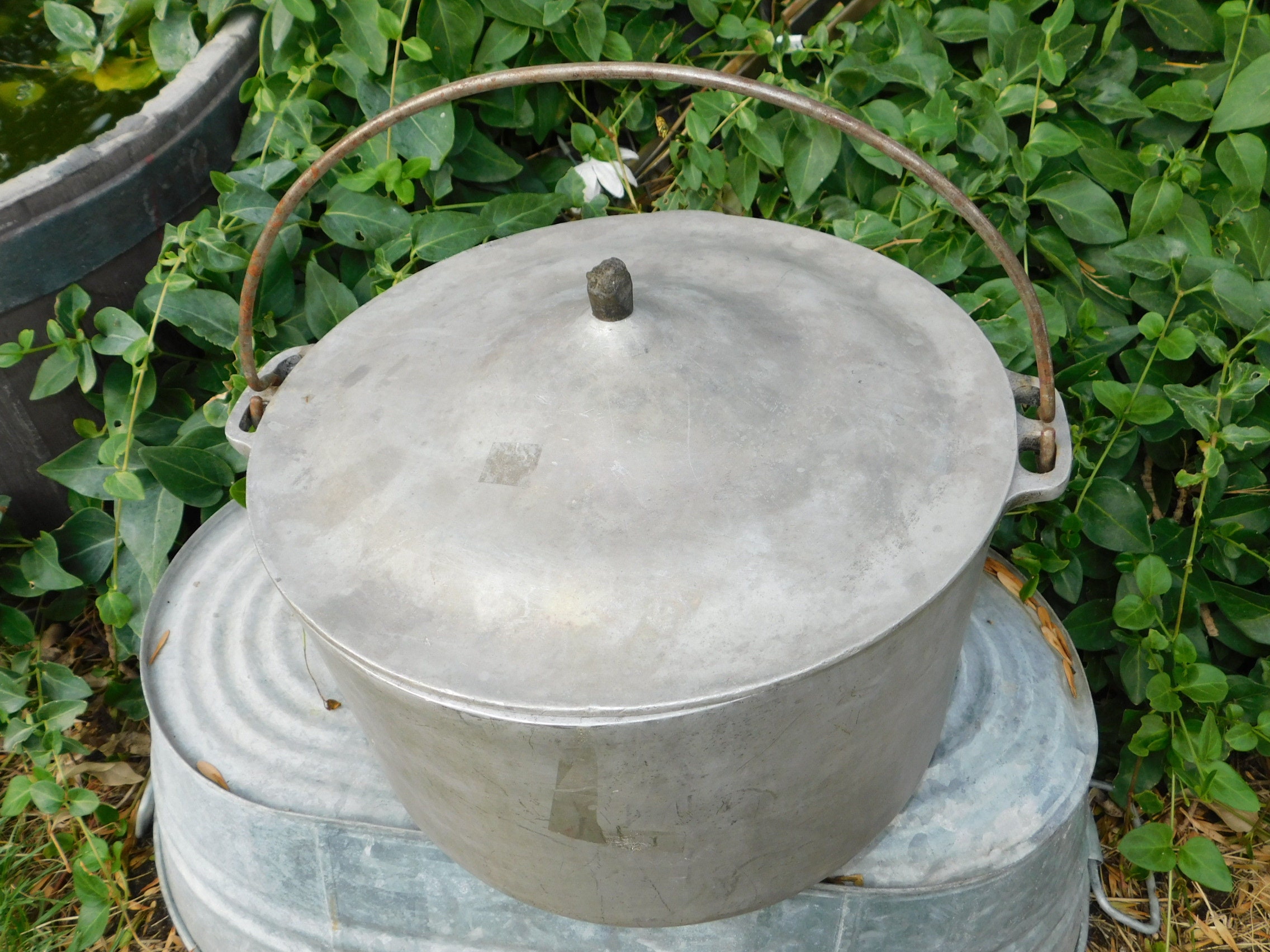 Vintage Dutch Oven Delux Pot Vintage Pot Vintage Big Metal Etsy