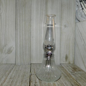 Vintage Small Crystal Oil Lamp, Kerosene Lamp, Primitive Oil Lamp, Vintage Oil Lamp, Crystal  Lamp, Vintage Home Decor, Vintage Lighting Dc*