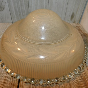 Light Shade Victorian Vint Light Shade, Vintage Glass Beaded Light Shade, Ceiling light Shade, Lamp Light Shade, Daysgonebytreasures *