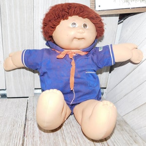 Cabbage Patch Looped Hair Doll, Sailor Cabbage Patch Doll, Xavier Roberts, Vintage Cabbage Patch Doll, Army, Cloth Body Doll, Memories **y