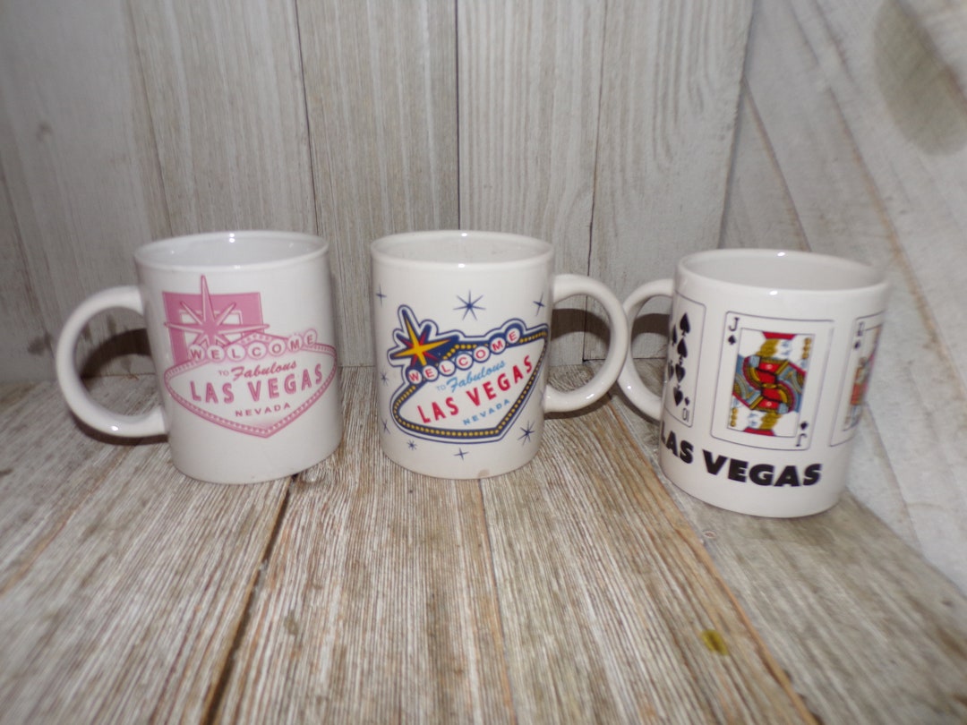 Las Vegas Mugs Las Vegas Cups Souvenir Cup Coffee Mug Coffee Etsy