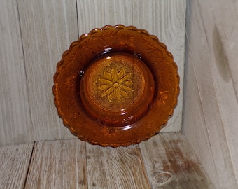 Cenicero, Cenicero de cristal de carnaval marrón tostado, Cenicero vintage, Cenicero de mesa de café, Cenicero de cristal Recuerdos, Regalo, Accesorio, Daysgonebytreasures **y